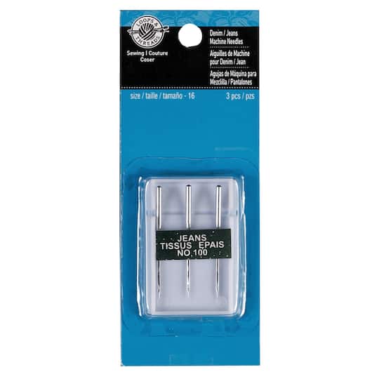 18 Packs: 3 ct. (54 total) Denim/Jeans Machine Needles by Loops & Threads™